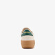 VL Court Bold dames sneakers met plateauzool beige groen