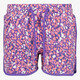 Meisjes sweat short met print paars
