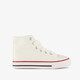 Hoge canvas kinder sneakers wit