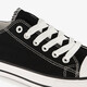 Lage canvas dames sneakers zwart wit