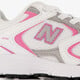 408 meisjes sneakers wit roze