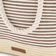 Strandtas gestreept beige