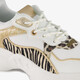 Meisjes dad sneakers met tijgerprint
