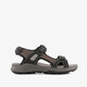 Leren heren sandalen zwart