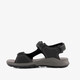 Leren heren sandalen zwart