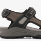 Leren heren sandalen zwart