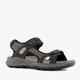 Leren heren sandalen zwart