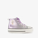 Hoge meisjes sneakers metallic paars