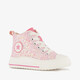 Hoge meisjes sneakers met glitters roze