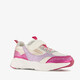 Meisjes sneakers met strass steentjes roze