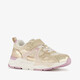 Meisjes sneakers goud lila