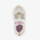 Meisjes dad sneakers wit pastel