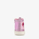 Hoge meisjes sneakers met glitters en pailletten roze