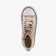 Hoge meisjes sneakers metallic goud