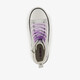 Hoge meisjes sneakers metallic zilver