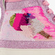 Hoge meisjes sneakers met glitters en pailletten roze