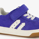 Suède jongens sneakers blauw wit