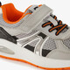Jongens sneakers met airzool grijs oranje