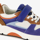 Suede jongens sneakers blauw bruin