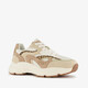 Dames sneakers met panterprint details beige