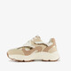 Dames sneakers met panterprint details beige