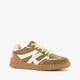 Dames sneakers bruin met print