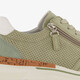 Dames sneakers met kurkdetail groen