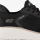 Slip-ins: BOBS Sport Wide Fit dames sneakers zwart wit
