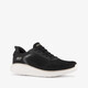 Slip-ins: BOBS Sport Wide Fit dames sneakers zwart wit