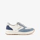 Suede dames sneakers blauw