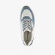 Suede dames sneakers blauw