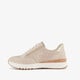 Leren dames sneakers beige