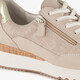 Leren dames sneakers beige