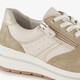 Suede dames sneakers beige