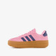 VL Court Bold suède dames sneakers roze blauw