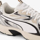 Milenio Tech heren sneakers beige zilver
