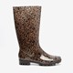 Dames regenlaarzen met luipaardprint