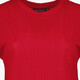 Dames T-shirt met structuur rood