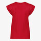 Dames T-shirt met structuur rood