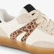 Meisjes sneakers wit met panterprint