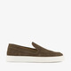 Suede heren instappers bruin