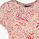 Dames top met paisley print rood creme