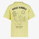 Unsigned jongens T-shirt geel met opdruk