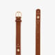 Meisjes riem bruin goud