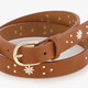 Meisjes riem bruin goud