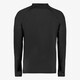 Heren voetbal pully met rits zwart