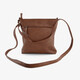 Dames schoudertas cognac bruin
