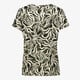 Dames top met print groen beige