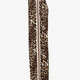Dames wide leg broek met bies en panterprint
