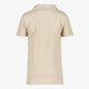 Jongens polo met rits beige